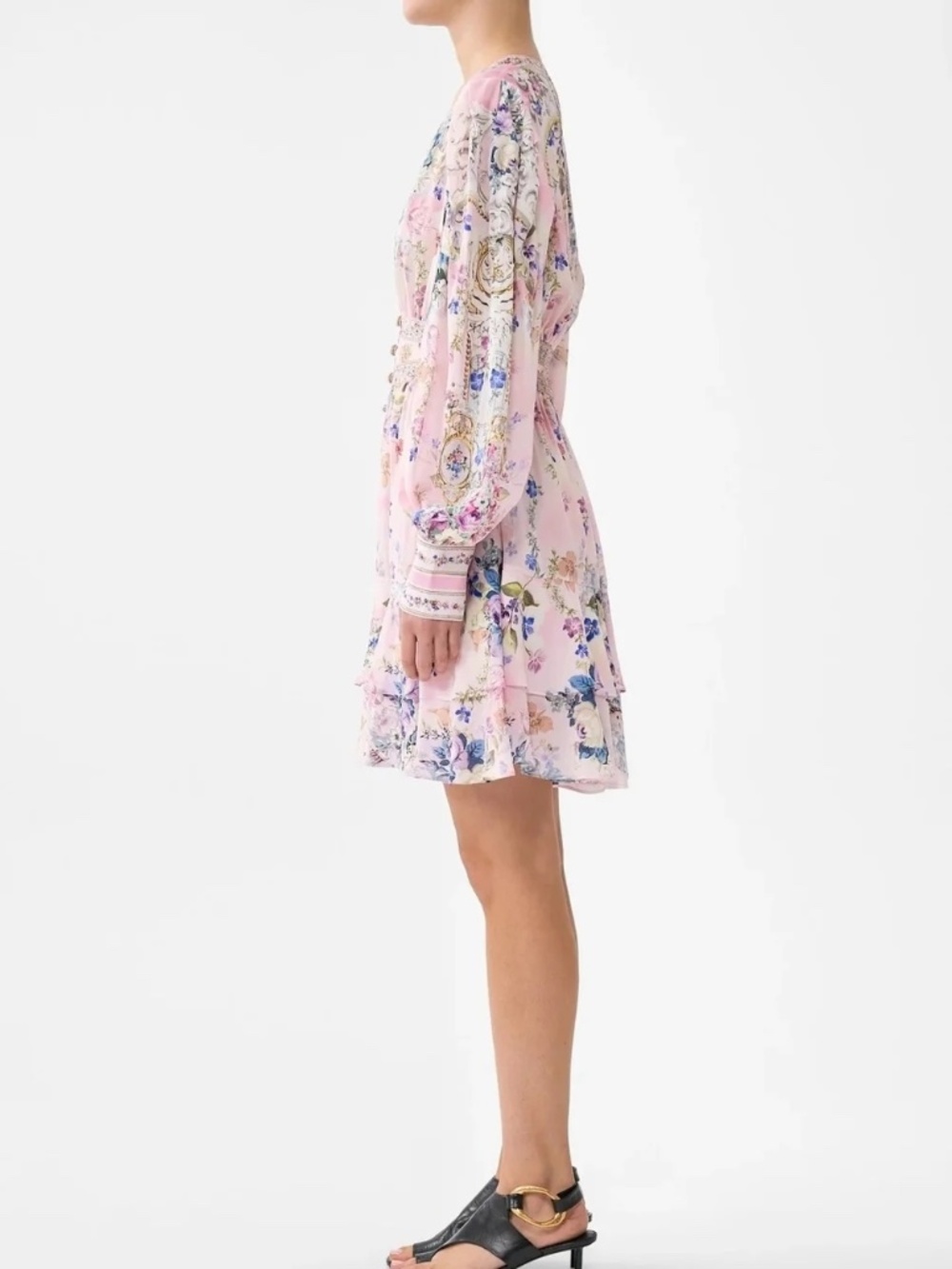 NWT Camilla Palatial Pastels Button-Front Frill Dress - Picture 7 of 8
